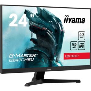 iiyama G-MASTER G2470HSU-B6 Red Eagle, Gaming-Monitor (60.5 cm (23.8 Zoll), schwarz (matt), FullHD, Fast IPS, Adaptive-Sync, 180Hz Panel)
