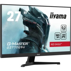 iiyama G-Master G2770QSU-B6 Red Eagle, Gaming-Monitor (68.6 cm (27 Zoll), schwarz (matt), WQHD, Fast IPS, USB-Hub, 180Hz Panel)