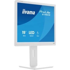 iiyama ProLite B1980S-W1, LED-Monitor (48 cm (19 Zoll), weiß (matt), SXGA, TN, HDMI, DP, Ergonomischer Standfuß)