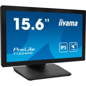 iiyama ProLite T1634MC-B1S, LED-Monitor (40 cm (16 Zoll), schwarz (matt), FullHD, IPS, HDMI, DisplayPort)