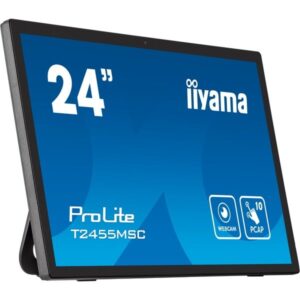 iiyama ProLite T2455MSC-B1, LED-Monitor (61 cm (24 Zoll), schwarz (matt), FullHD, IPS, Touchscreen)