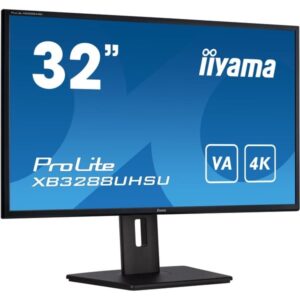 iiyama ProLite XB3288UHSU-B5, LED-Monitor (80 cm (31.5 Zoll), schwarz, UltraHD/4K, VA, HDMI, DisplayPort)