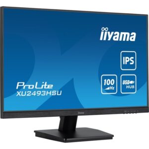 iiyama ProLite XU2493HSU-B7, LED-Monitor (60.5 cm (23.8 Zoll), schwarz (matt), FullHD, IPS, Adaptive-Sync, 100Hz Panel)