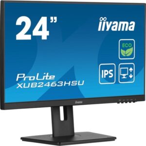 iiyama ProLite XUB2463HSU-B1, LED-Monitor (61 cm (24 Zoll), schwarz (matt), FullHD, IPS, AMD Free-Sync, 100Hz Panel)
