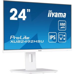 iiyama ProLite XUB2492HSU-W6, LED-Monitor (60.5 cm (23.8 Zoll), weiß (matt), FullHD, IPS, AMD Free-Sync, 100Hz Panel)