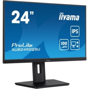 iiyama ProLite XUB2492QSU-B1, LED-Monitor (60.5 cm (23.8 Zoll), schwarz (matt), WQHD, IPS, AMD Free-Sync, 100Hz Panel)