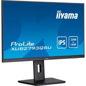 iiyama ProLite XUB2793QSU-B7, LED-Monitor (68.7 cm (27 Zoll), schwarz (matt), WQHD, IPS, Ergonomischer, höhenverstellbarer Standfuß, 100Hz Panel)