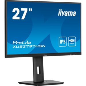 iiyama ProLite XUB2797HSN-B2, LED-Monitor (68.5 cm (27 Zoll), schwarz (matt), FullHD, IPS, USB-C, RJ-45, 100Hz Panel)