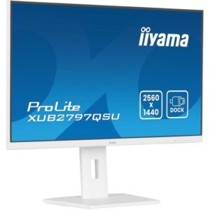 iiyama ProLite XUB2797QSU-W2, LED-Monitor (68.6 cm (27 Zoll), weiß (matt), QHD, IPS, USB-Hub, Adaptive Sync, 100Hz Panel)