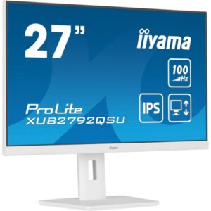 iiyama XUB2792QSU-W6, LED-Monitor (69 cm (27 Zoll), weiß (matt), WQHD, IPS, AMD Free-Sync, 100Hz Panel)