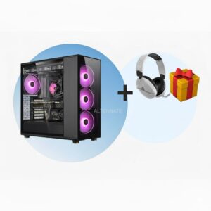 ALTERNATE Gaming-PC Special Edition • RTX 4060 • Intel® Core™ i5-12400F • 32 GB RAM (schwarz/transparent, Windows 11 Home)