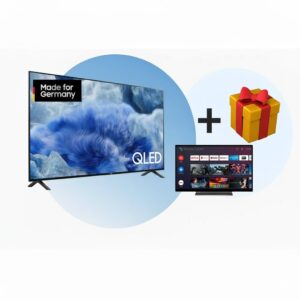 SAMSUNG GQ85Q8FAAUXZG, QLED-Fernseher (214 cm (85 Zoll), schwarz/grau, UltraHD/4K, Tripple Tuner, PVR)