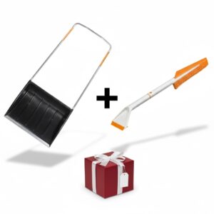 Fiskars SnowXpert Schneewanne, Schneeschieber (schwarz)