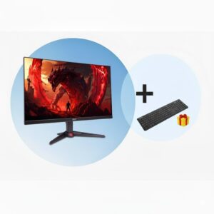 Acer Nitro VG240YX1, Gaming-Monitor (60.5 cm (23.8 Zoll), schwarz/rot, FullHD, VA, HDR, 200Hz Panel)
